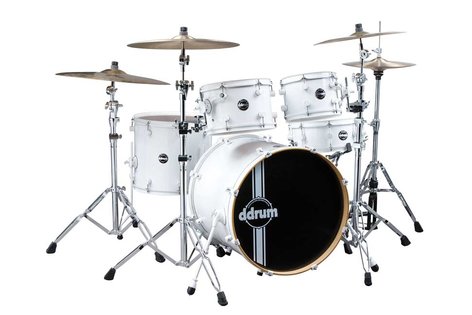 ddrum Reflex 5-Piece Reflex Series Alder Shell Pack in White REFLEX-WHITE