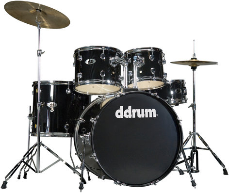ddrum d2 5 Piece Drum Set in Midnight Black with Cymbals & Hardware D2-MIDNIGHT-BLACK