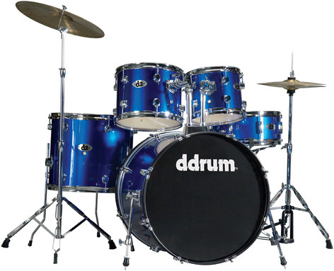 ddrum d2 5 Piece Drum Set in Police Blue with Cymbals & Hardware D2-POLICE-BLUE
