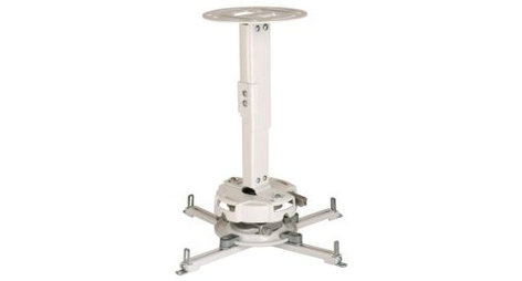 Peerless PRG-EXA-W White Precision Gear 17"-25" Adjustable Projector Ceiling/Wall Mount - 50lbs. Weight Capacity PRG-EXA-W