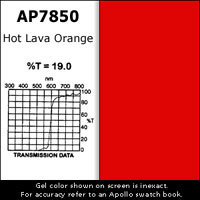 Apollo Design Technology AP-GEL-7850 Gel Sheet, 20x24, Hot Lava Orange