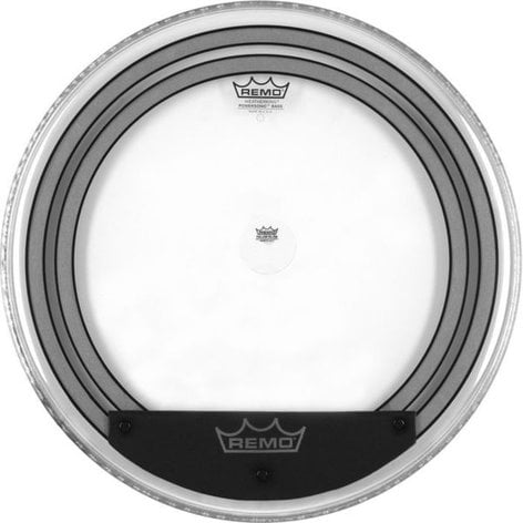 Remo PW1322-00 22" Clear Powersonic Bass Drum Head with Snap-On Dampening System PW1322-00