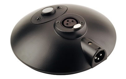 K&M Stands 29375 Round Weighted Base for Desktop Microphones with XLR Plugs 29375