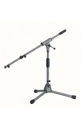 K&M Stands 25900 Low-Level Microphone Stand with Gray Powder Coat Finish 25900-GRAY