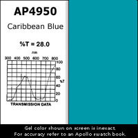 Apollo Design Technology AP-GEL-4950 Gel Sheet, 20"x24", Caribbean Blue AP-GEL-4950