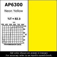 Apollo Design Technology AP-GEL-6300 Gel Sheet, 20x24, Neon Yellow AP-GEL-6300