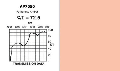 Apollo Design Technology AP-GEL-7050 20" X 24" Sheet Of "Fatherless Amber" Gel
