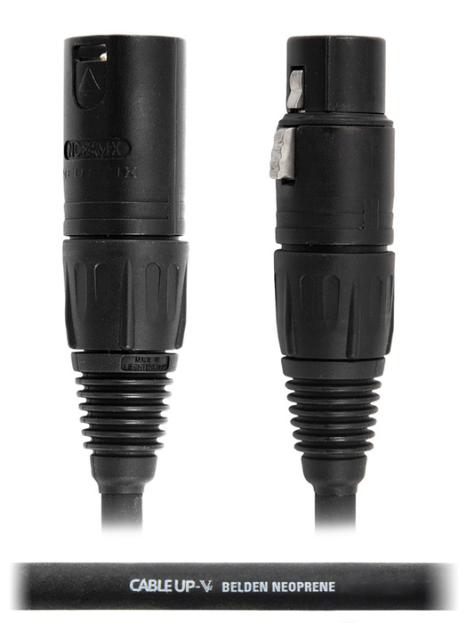 Cable Up MIC-AN-XX-20-STD 20 Ft Neutrik XLR NC3FX Microphone Cable