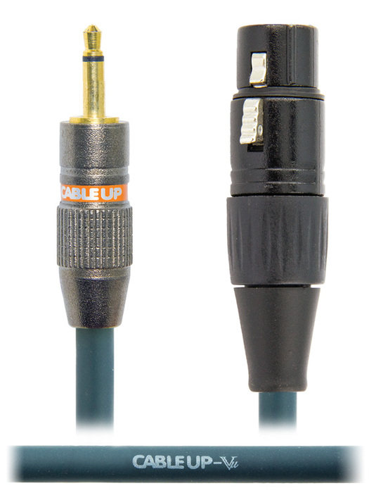 Cable Up by Vu XF3-M2-25 25 ft XLR Female to 1/8" TS Unbalanced Male Cable XF3-M2-25