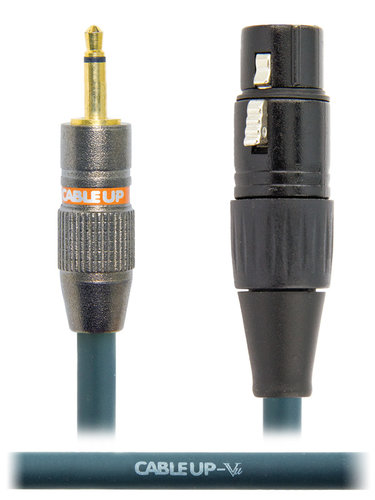 Cable Up by Vu XF3-M2-5 5 ft XLR Female to 1/8" TS Unbalanced Male Cable XF3-M2-5