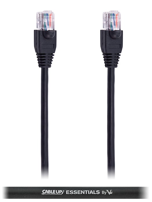 Cable Up CAT5E-3-BLK 3 Ft CAT5E Cable With Black Jacket