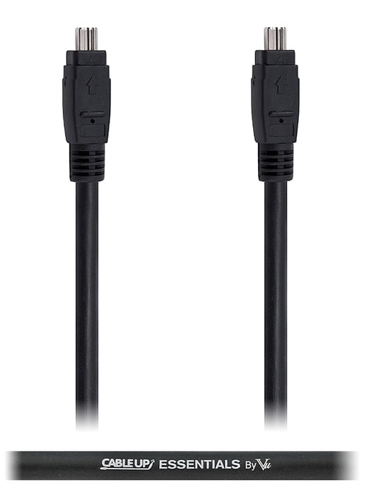 Cable Up by Vu FW4-FW4-3 3 ft 4-Pin to 4-Pin IEEE 1394 FireWire 400 Cable FW4-FW4-3