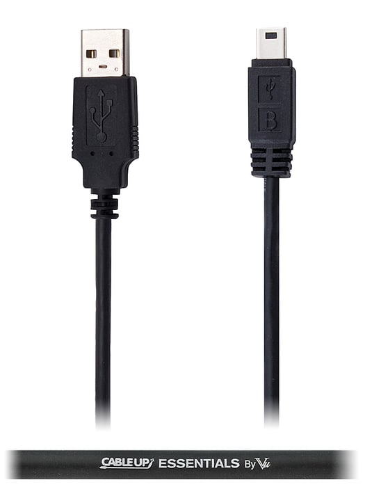 Cable Up by Vu USBA-USBMB-3 3 ft USB Type A to USB Mini Type B Extension Cable USBA-USBMB-3