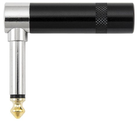 Cable Up by Vu YS224RA 1/4" Male Right Angle TS Connector with Gold Tip YS224RA
