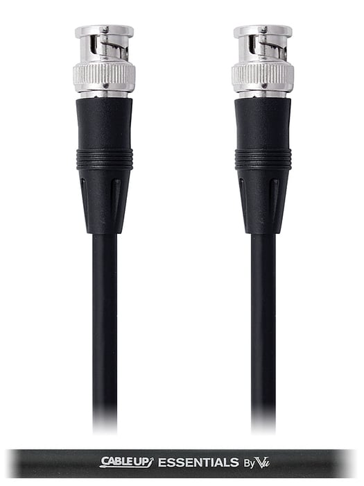 Cable Up by Vu BNC-75O-6 6 ft 75 Ohm BNC to BNC Video Cable with Molded Connectors BNC-75O-6