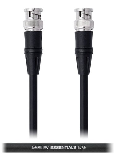 Cable Up by Vu BNC-75O-25 25 ft 75 Ohm BNC to BNC Video Cable with Molded Connectors BNC-75O-25