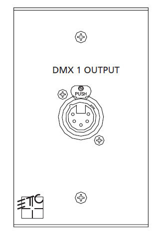 ETC/Elec Theatre Controls ECPB DMXOUT DMX Out Plug-In Station, 1 Gang ECPB-DMXOUT
