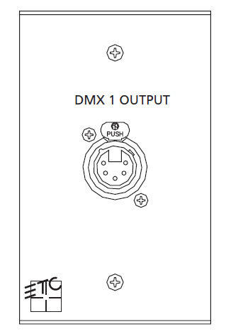 ETC ECPB DMXOUT One-Gang DMX Output Plug In Station Wall Plate