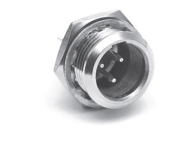 Amphenol AG3MCC Male XLR 3 Pin Chassis Connector, Nickel