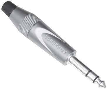 Amphenol TS3PN 1/4" Phone Plug, Stereo, Satin TS3PN