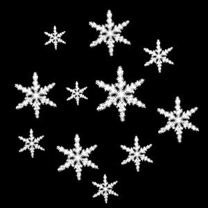 Apollo Design Technology SR-0141 Glass Gobo, Tatted Snowflakes