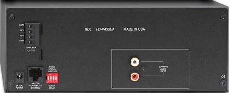 RDL HD-PA35UA 35W Audio Power Amplifier, 25V, 70V, 100V Outputs