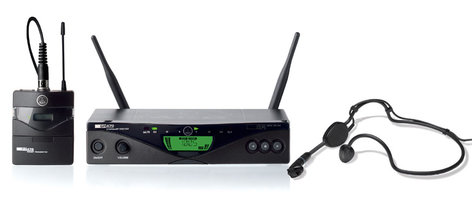 AKG WMS470-SPORT UHF Wireless System with Bodypack and Headset WMS470-SPORT