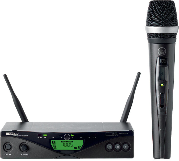 AKG WMS470 Vocal Set D5 UHF Wireless System with HT470 Handheld MicrophoneTransmitter WMS470-D5/VOCAL