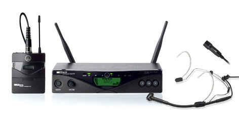 AKG WMS470-PRESENTER UHF Wireless System with Bodypack and Headset Mic WMS470-PRESENTER