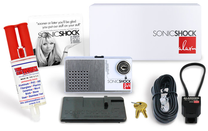 Sonic Shock Sonic Shock 5 Anti-Theft Alarm, Full Kit SONICSHOCK5