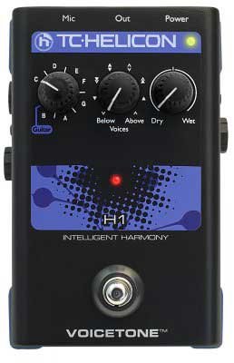 TC Helicon VOICETONE-H1 Pedal, Intelligent Vocal Harmony VOICETONE-H1