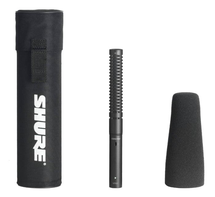 Shure VP89S Condenser Shotgun Microphone w/Case & Screen VP89S
