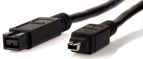 TecNec FWC-9-4-3 Firewire Cable, 9-pin - 4-pin, 3ft, Black FWC-9-4-3