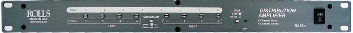 Rolls RA63B 1x8/2x4 Distribution Amplifier RA63B