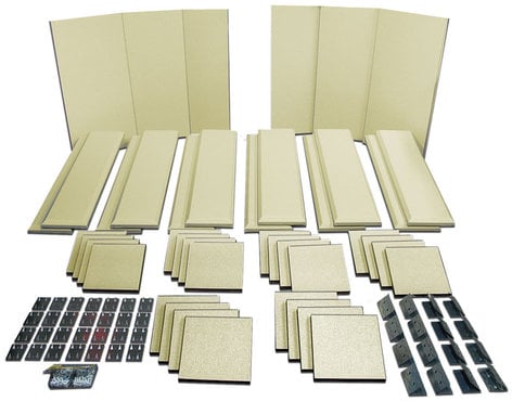 Primacoustic LONDON-16 Broadway Acoustical Panels Room Kit with 6 Broadway Panels, 12 Control Columns, 24 Scatter Blocks LONDON-16