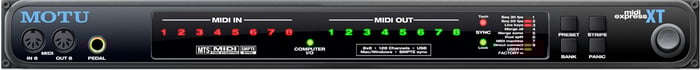 MOTU MIDI Express XT 8-In/8-Out MIDI USB Interface with Time Code Sync MIDI-EXPRESS-XT