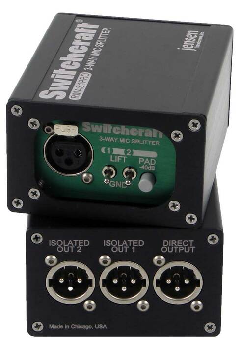 Switchcraft RMAS1 1x3 Mic Splitter RMAS1
