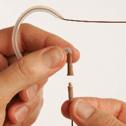 Countryman E6CABLEL-AA-DURAMAX Replacement Snap-On 2mm Duramax Cable for Anchor Audio, 2.5mm, Light Beige E6CABLEL-AA-DURAMAX