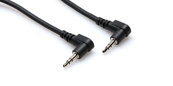 Hosa CMM105RR Stereo Interconnect, Right-angle 3.5 mm TRS to Same, 5 ft CMM105RR