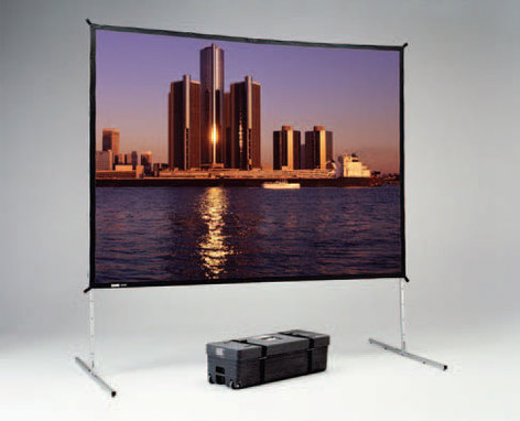 Da-Lite 88624 56" x 96" Fast-Fold® Deluxe Truss Frame Da-Tex™ (Rear Projection) Screen 88624