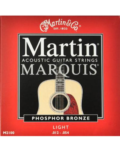 Martin Strings M2100PK3 3-Pack Of Light Marquis 92/8 Phosphor Bronze Acoustic Guitar Strings