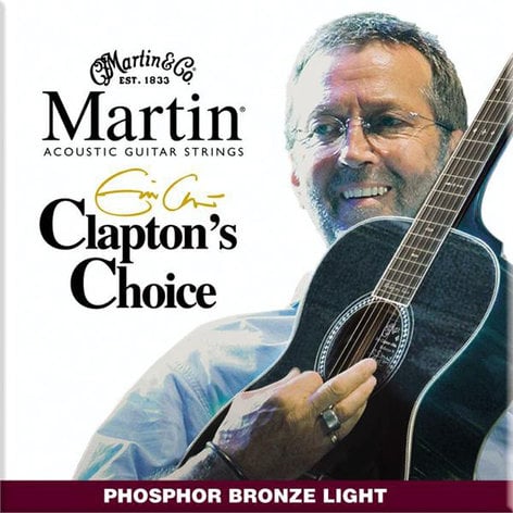 Martin Strings MEC12 Light Clapton's Choice Phosphor Bronze Acoustic Guitar Strings MEC12