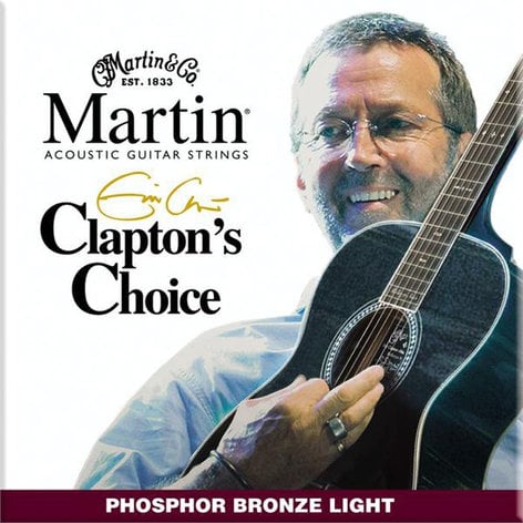 Martin Strings MEC12 Light Clapton's Choice Phosphor Bronze Acoustic Guitar Strings