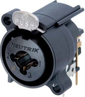 Neutrik NCJ6FA-H XLRF 1/4" TRS Combo Jack With Horizontal PCB Mount