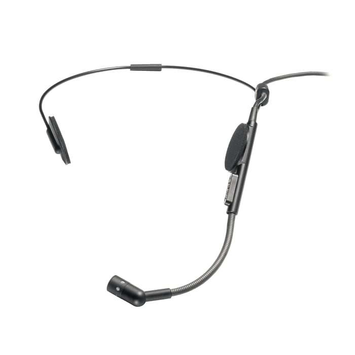 Audio-Technica ATM73cW Cardioid Condenser Headworn Microphone, 55" Cable Terminated with Locking 4-pin Connector for A-T UniPak Wireless Systems ATM73CW
