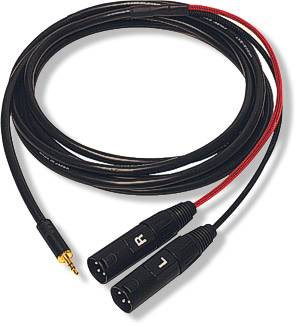 Whirlwind MST2XM06US 6' 1/8" TRS Male To Dual XLRM Adapter Cable