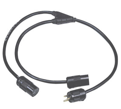Lex Products Corp 3123J-515 3 ft. Two Fer Junior NEMA 5-15 "Edison" 3123J-515