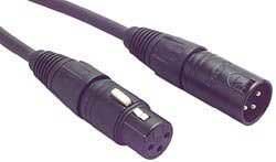 Pro Co MM-1 1' Mastermike XLRF To XLRM Microphone Cable