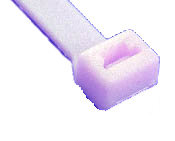 All States RT-350 1000x 3.8" White Nylon Cable Ties with 18 lbs of Tensile Strength RT350-1000