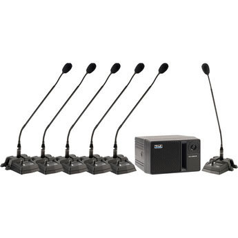 Anchor CM-6 CouncilMAN Package with 5 Delegate Microphones and 1 Chairman Microphone CM-6